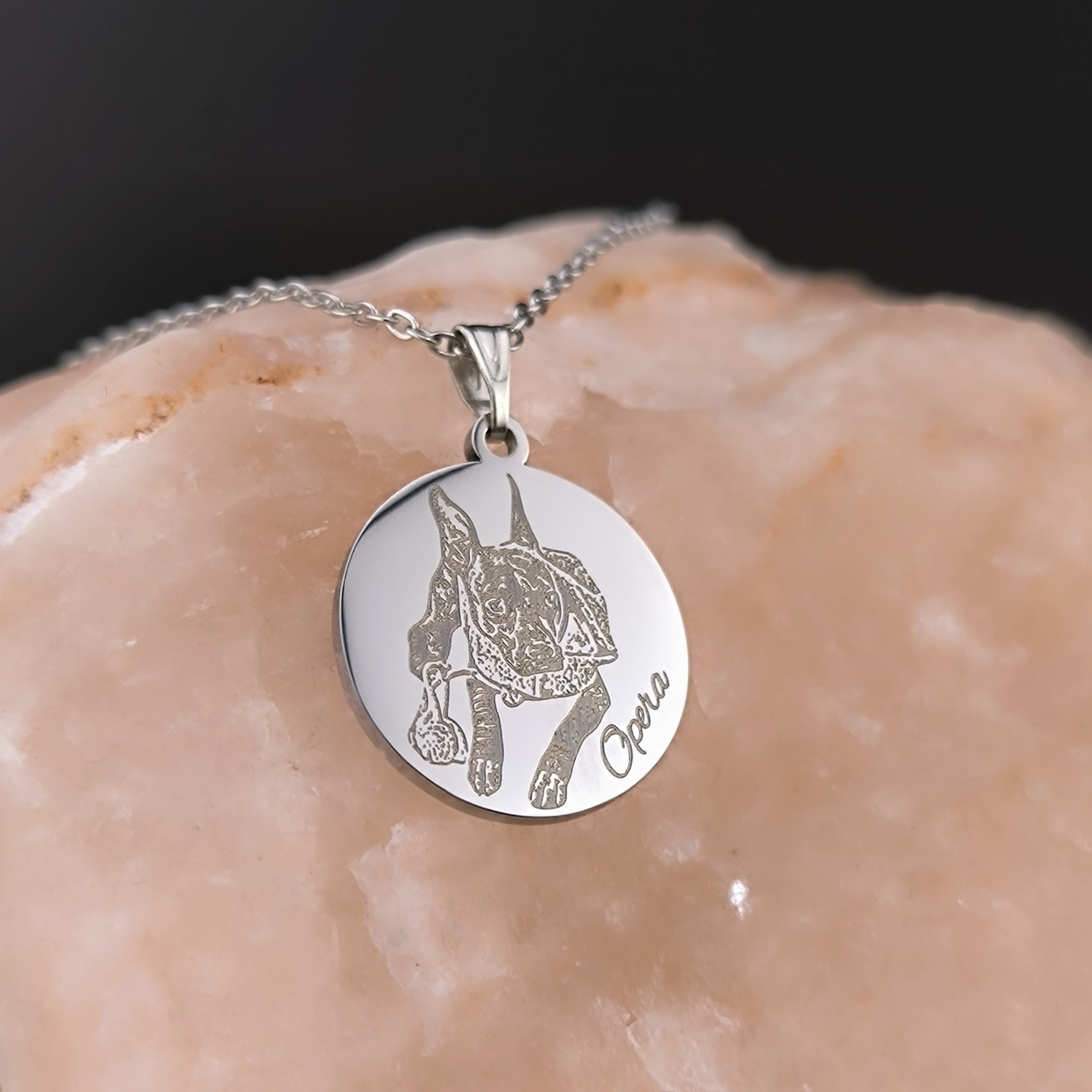 Anhänger mit Pfotenabdruck